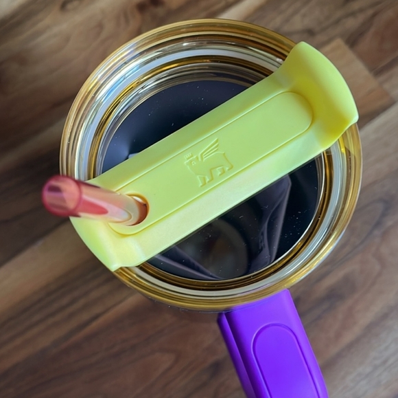 NEW Summer Starbucks x Stanley Summer 2024 Collab 40 Oz Tumbler Gold Pink - Picture 3 of 7